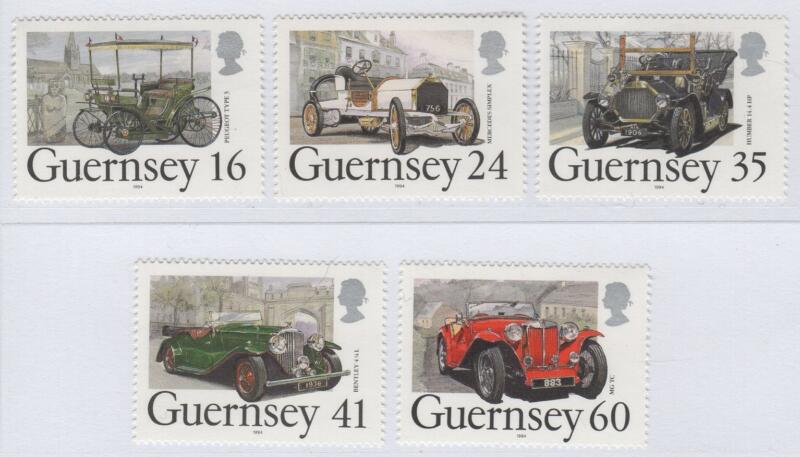 Francobolli Guernsey Anno 1994 Auto d'epoca
