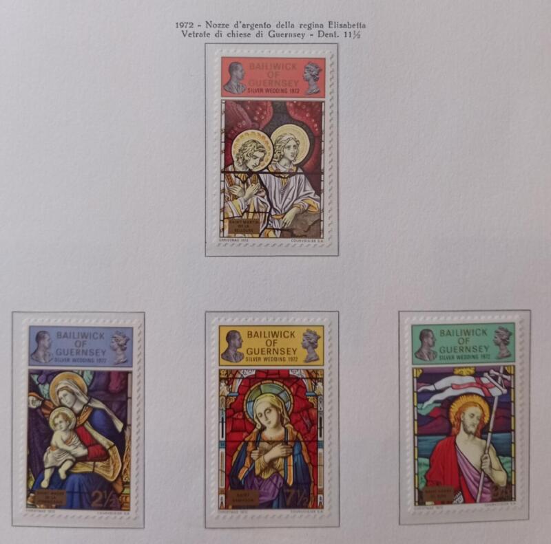 Francobolli Guernsey Anno 1972 Natale