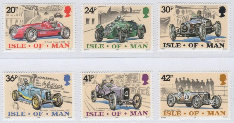 Francobolli Man Anno 1995 90esimo anniversario del Tourist Trophy Automobili d’epoca