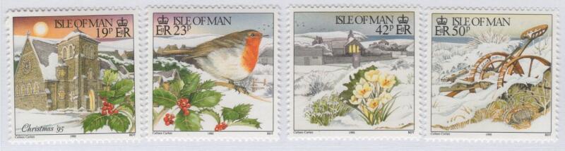 Francobolli Man Anno 1995 Natale