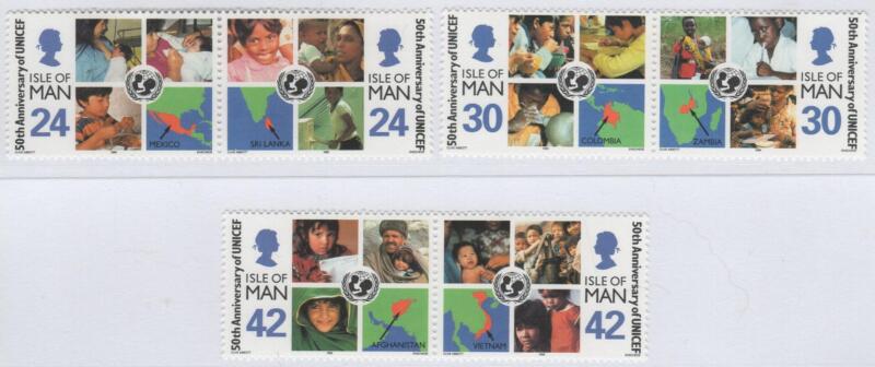 Francobolli Man Anno 1996 Cinquantenario dell’UNICEF