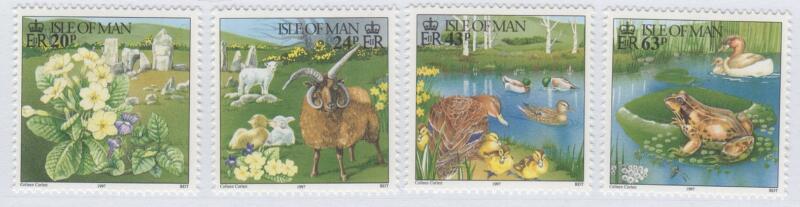 Francobolli Man Anno 1997 La primavera a Man