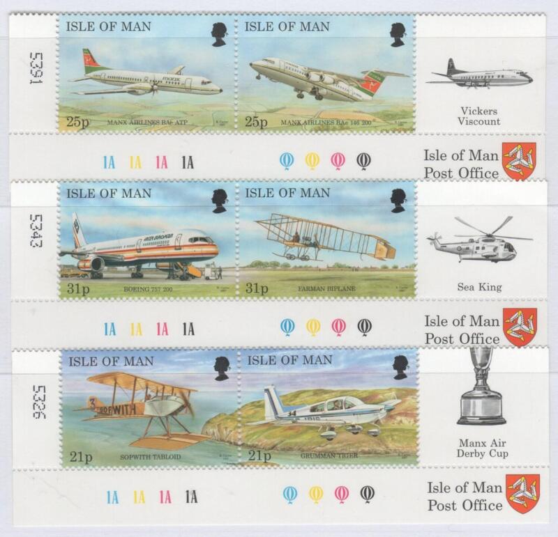 Francobolli Man Anno 1997 Aerei