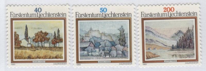 Francobolli Liechtenstein Anno 1983 Quadri di Anton Ender