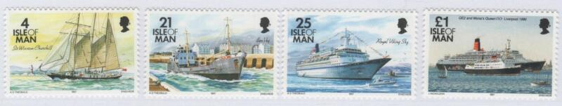 Francobolli Man Anno 1997 Navi