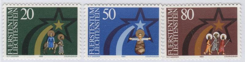 Francobolli Liechtenstein Anno 1983 Natale