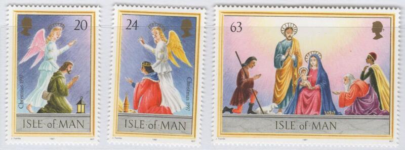 Francobolli Man Anno 1997 Natale