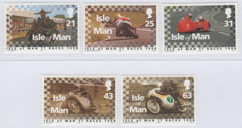 Francobolli Man Anno 1998 Tourist Trophy gara motociclistica di Man