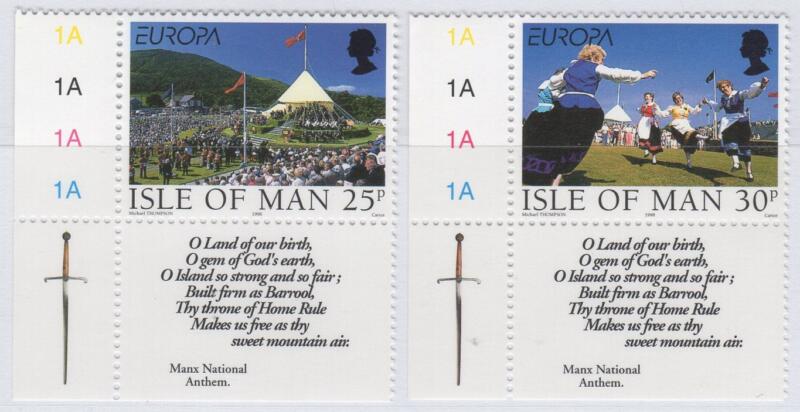 Francobolli Man Anno 1998 Europa Festival e feste nazionali Festa nazionale del 5 luglio