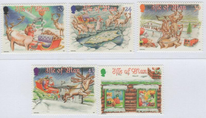 Francobolli Man Anno 1998 Natale