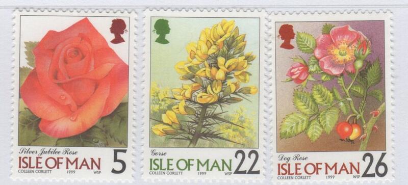 Francobolli Man Anno 1999 Fiori