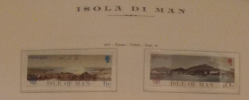 Francobolli Man Anno 1977 Europa Vedute