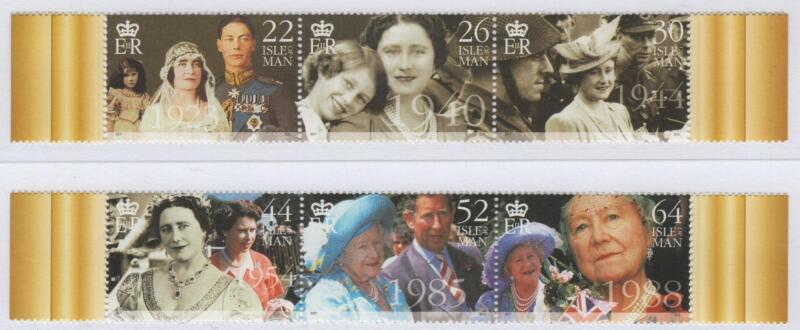 Francobolli Man Anno 2000 Omaggio alla Regina Madre