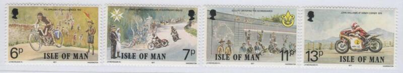 Francobolli Man Anno 1977 Anniversari diversi