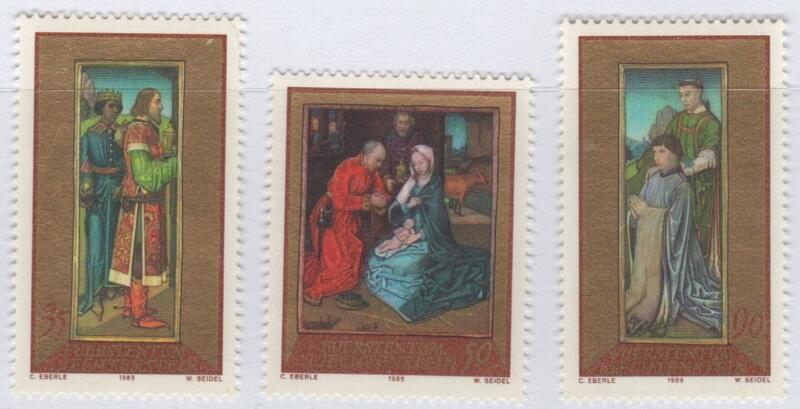 Francobolli Liechtenstein Anno 1989 Natale