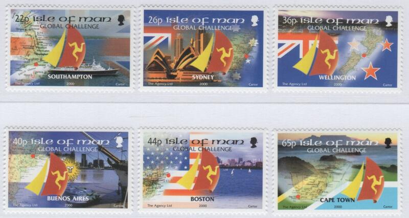 Francobolli Man Anno 2000 Global Challenge 2000/2001 competizione nautica