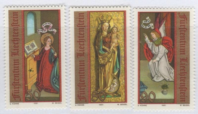 Francobolli Liechtenstein Anno 1991 Natale