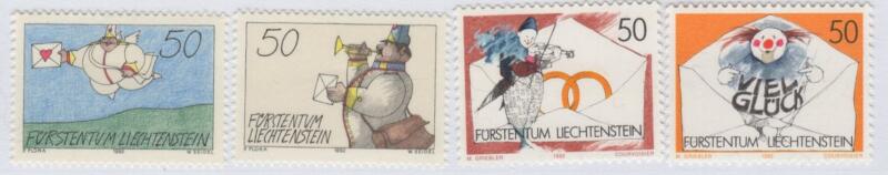 Francobolli Liechtenstein Anno 1992 Francobolli messaggio