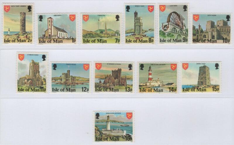 Francobolli Man Anno 1978 Vedute Dentellatura 14e3/4