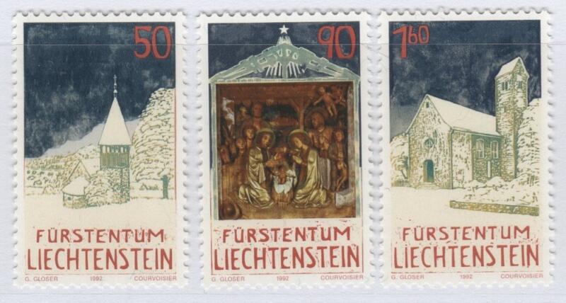 Francobolli Liechtenstein Anno 1992 Natale