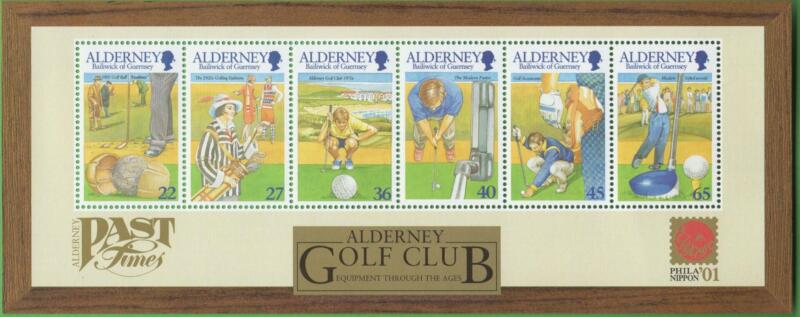 Foglietto Alderney Anno 2001 Golf Club di Alderney
