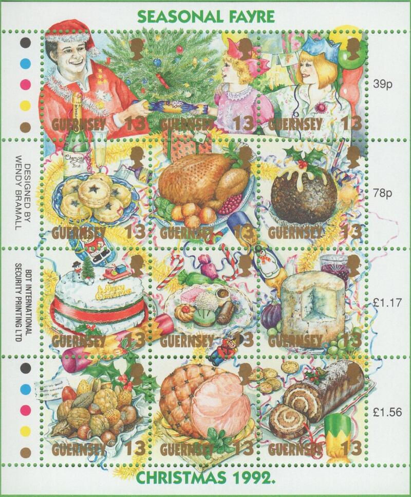 Foglietto Guernsey Anno 1992 Natale