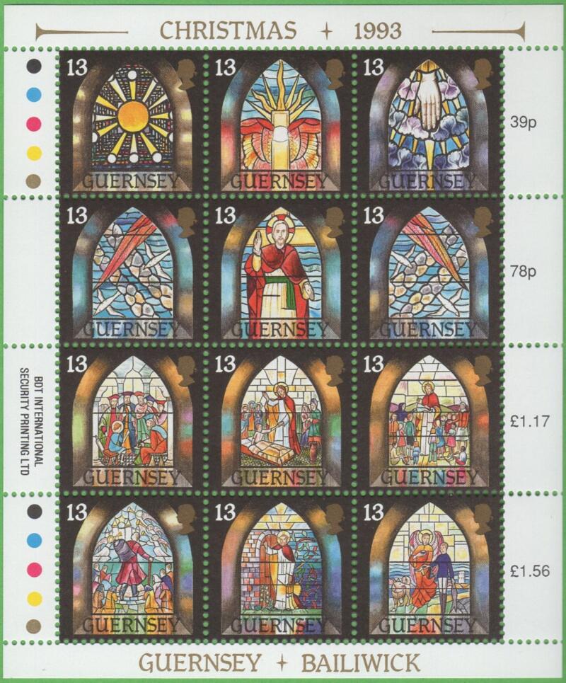 Foglietto Guernsey Anno 1993 Natale