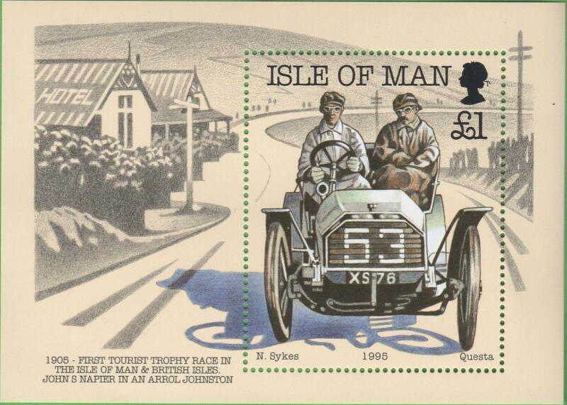 Foglietto Man Anno 1995 90esimo anniversario del Tourist Trophy Automobili d’epoca