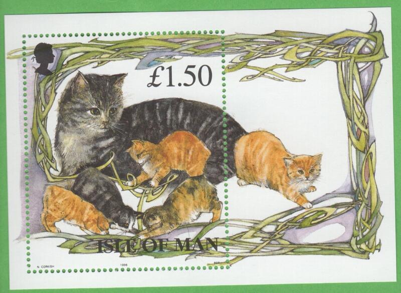 Foglietto Man Anno 1996 I gatti di Man