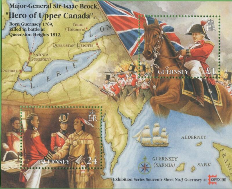 Foglietto Guernsey Anno 1996 CAPEX 96