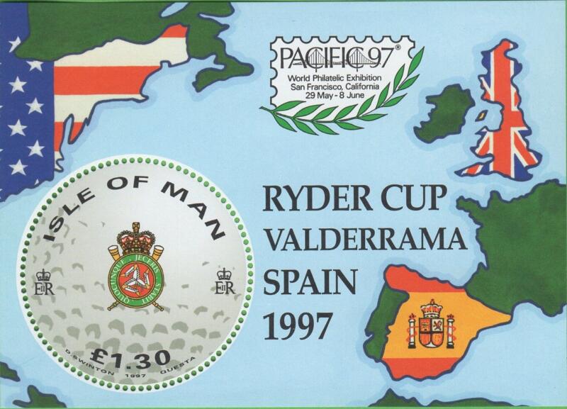 Foglietto Man Anno 1997 Il Golf RYDER CUP Valderrama