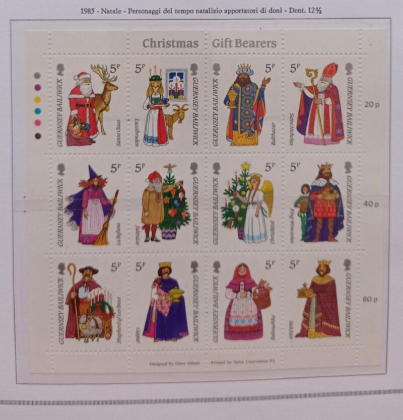 Foglietto Guernsey Anno 1985 Natale