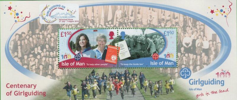 Foglietto Man Anno 2010 Centenario delle guide scout