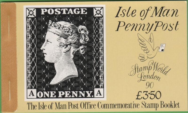 Libretto Man Anno 1990 3,50 Sterline Penny Black