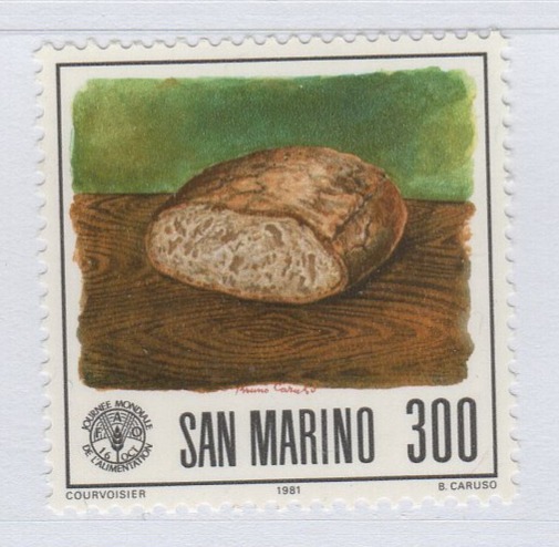 Francobollo San Marino Anno 1981 Prima giornata mondiale dell'alimentazione