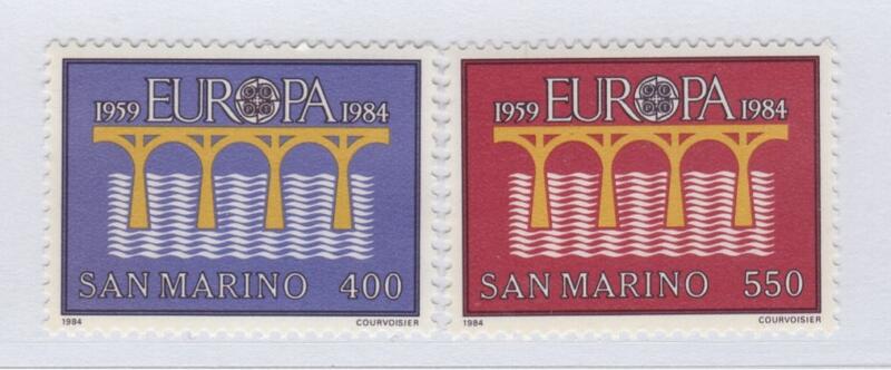 Francobolli San Marino Anno 1984 Europa 25esimo anniversario della CEPT