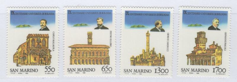 Francobolli San Marino Anno 1988 Nono centenario dell'Università di Bologna