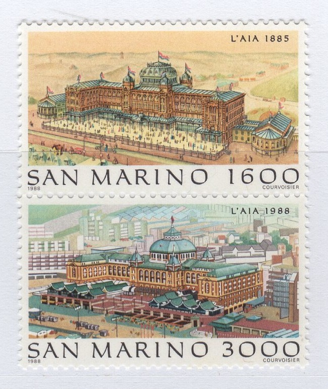 Francobolli San Marino Anno 1988 HOLLAND EUROPA 88 FILACEPT Vedute de L'Aia