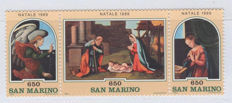 Francobolli San Marino Anno 1989 Natale