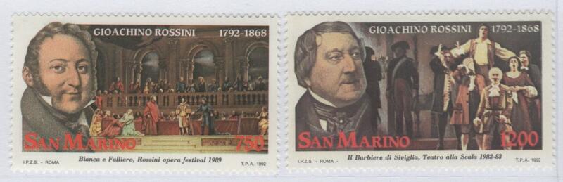 Francobolli San Marino Anno 1992 Bicentenario della nascita di Gioachino Rossini