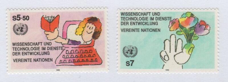 Francobolli Nazioni Unite – ONU Ufficio di Vienna Anno 1992 Scienza e tecnologia a servizio dello sviluppo
