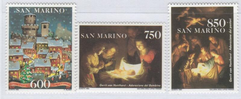 Francobolli San Marino Anno 1993 Natale
