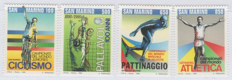 Francobolli San Marino Anno 1995 Lo sport mondiale del 1995