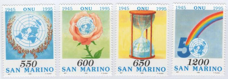 Francobolli San Marino Anno 1995 Cinquantenario dell'ONU