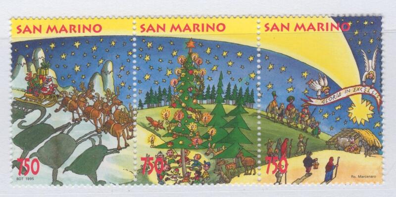 Francobolli San Marino Anno 1995 Natale