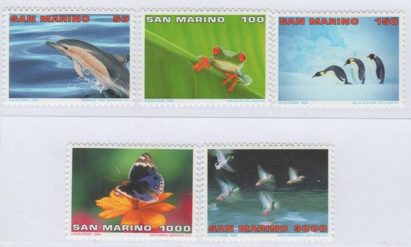 Francobolli San Marino Anno 1996 Mondo Natura - Turismo Itinerante