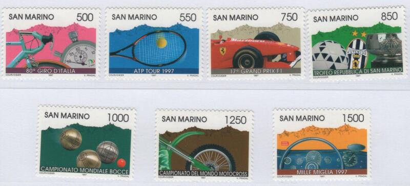 Francobolli San Marino Anno 1997 Avvenimenti sportivi del 1997