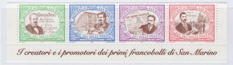 Francobolli San Marino Anno 1997 120esimo anniversario del primo francobollo di San Marino