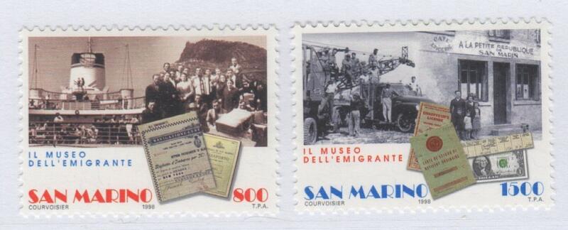Francobolli San Marino Anno 1998 Emigrazione Il Museo dell'emigrante
