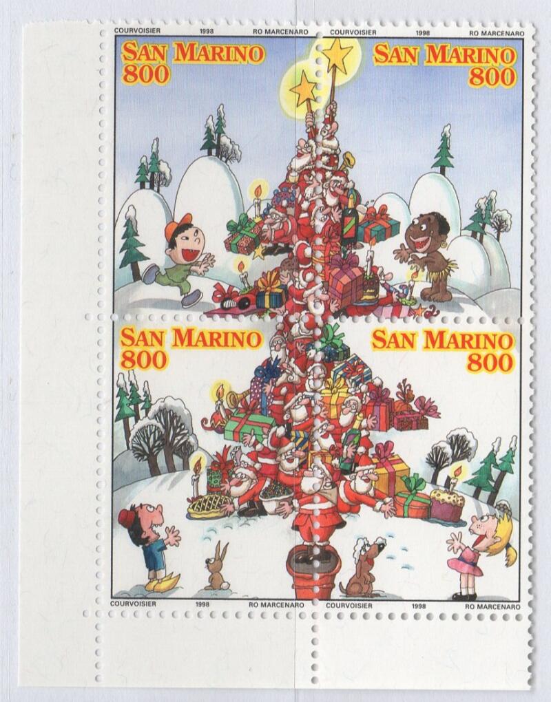 Francobolli San Marino Anno 1998 Natale